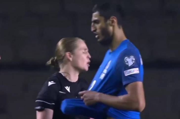 Futbolçumuzun qadın hakimlə oyundan sonrakı bu görüntüsü müzakirələrə SƏBƏB OLDU- VİDEO