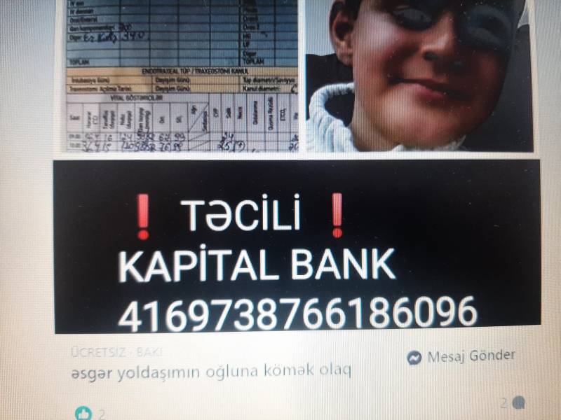 Azərbaycanda ağlasığmaz hadisə! Sosial şəbəkələrdə ölən uşağın fotosu ilə pul yığırlar - FOTO