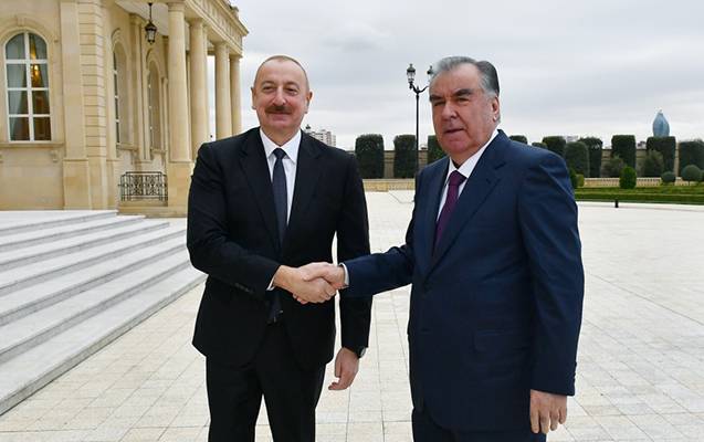 Prezident Rəhmonla görüşdü - YENİLƏNDİ (FOTOLAR)