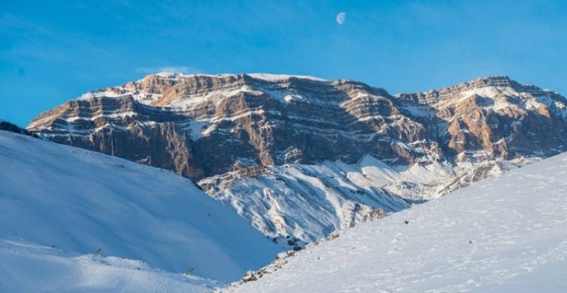 Şahdağa qar yağıb - FAKTİKİ HAVA