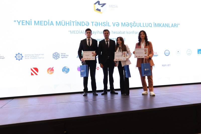 “Yeni media mühitində təhsil və məşğulluq imkanları” adlı hesabat konfransı keçirildi - FOTOLAR