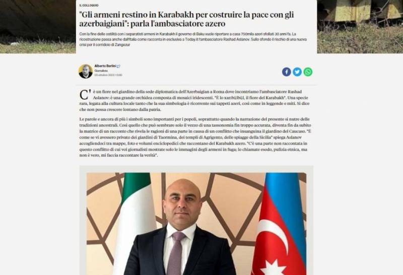 Qarabağdakı son hadisələr İtaliya mətbuatında