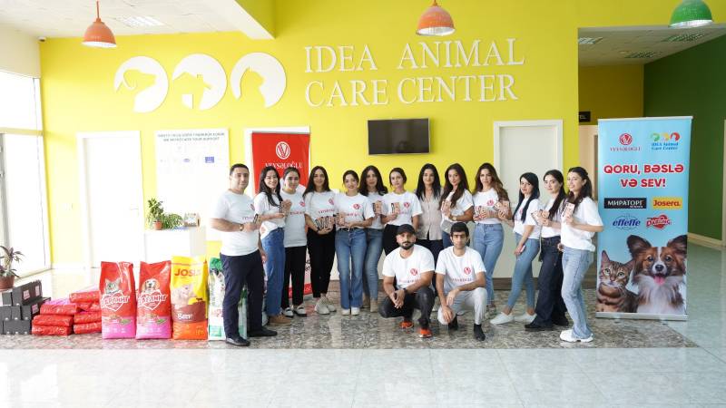 “Veysəloğlu Distribusiya” şirkəti sahibsiz heyvanları ziyarət etdi - FOTOLAR