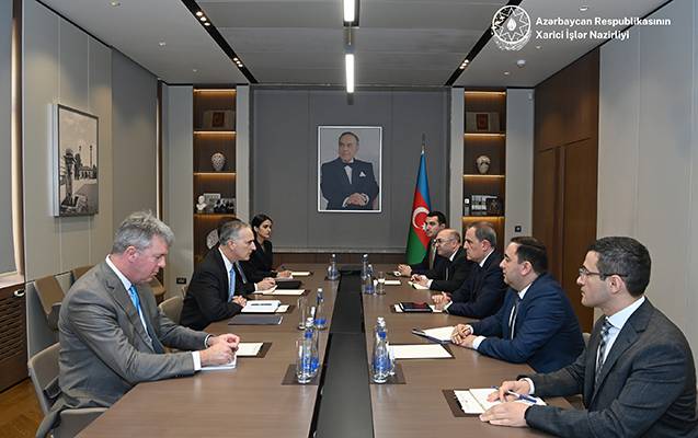 Ceyhun Bayramov ABŞ-nin Qafqaz üzrə baş müşaviri ilə görüşdü