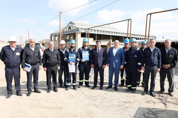 Xıdırlı, Beştalı və Xəlfəli kəndlərində aparılan qazlaşma işləri ilə yerində tanışlıq - FOTO