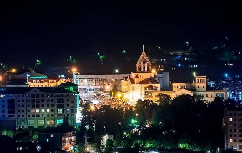 Xankəndinin bu axşamkı görüntüsü - VİDEO