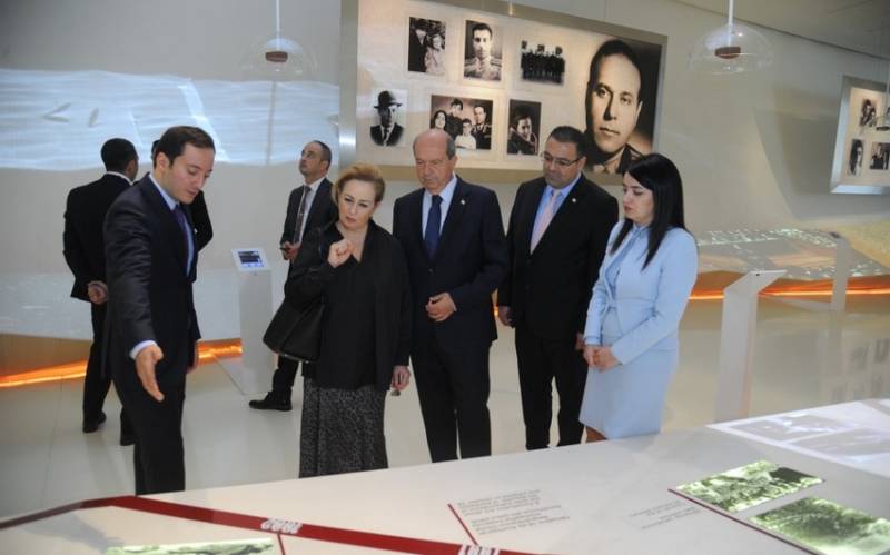 Şimali Kiprin Prezidenti Heydər Əliyev Mərkəzi ilə tanış olub