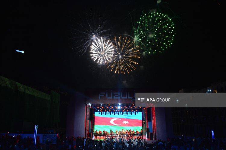 Füzuli Şəhəri Günü ilə bağlı atəşfəşanlıq oldu