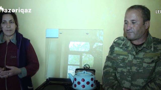 Daha bir qazinin evi qazlaşdırıldı - VİDEO