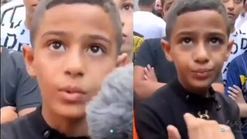 Fələstinli uşağın verdiyi cəsarətli açıqlama dəhşətə gətirdi - Video