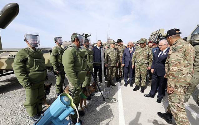 Birgə təlimdə silah və texnikalar sərgiləndi - VİDEO