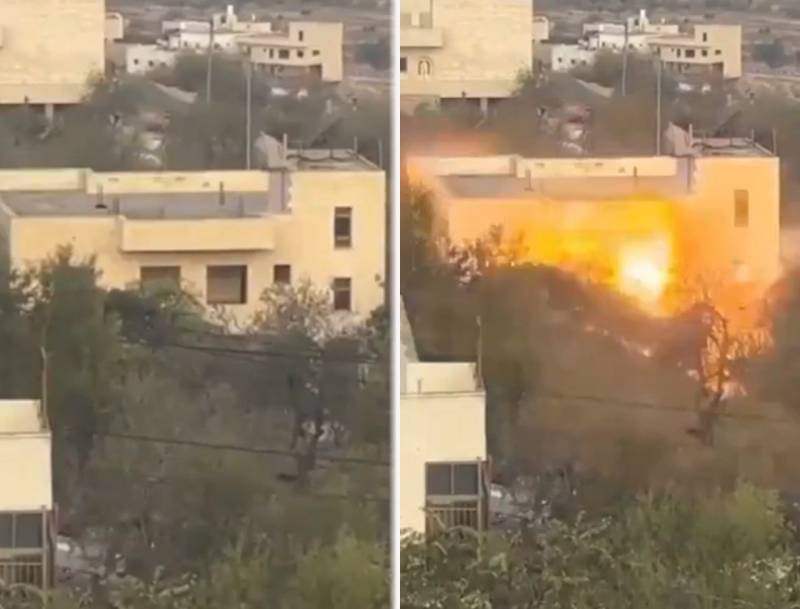 \"HƏMAS\" liderlərindən olan Al-Arurinin EVİ PARTLADILDI - ANBAAN VİDEO