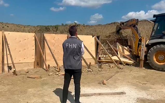 Abşeronda qanunsuz tikintinin qarşısı alındı - VİDEO