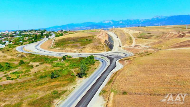 Muğanlı-İsmayıllı-Qəbələ avtomobil yolunun yenidən qurulması davam edir - VİDEO/FOTO