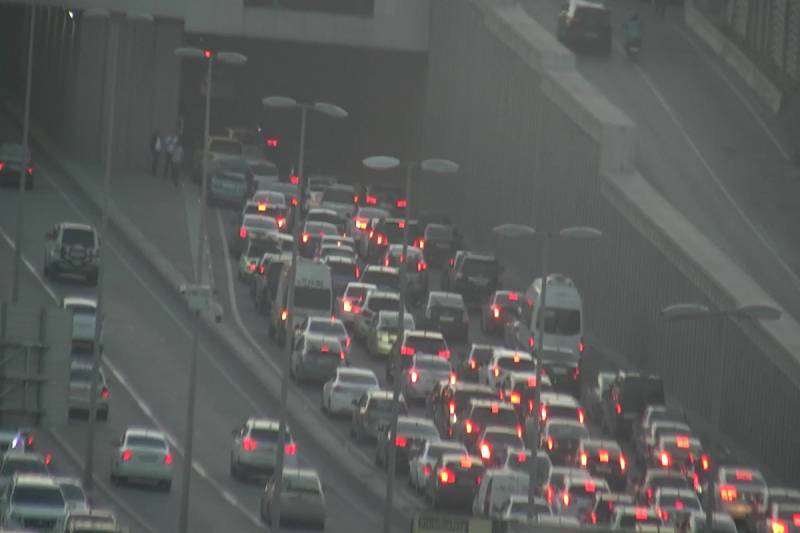 \"Xutor\"dakı qəza tıxaca səbəb oldu