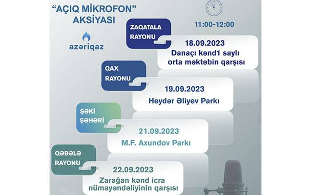 \"Açıq mikrofon” aksiyası davam edir