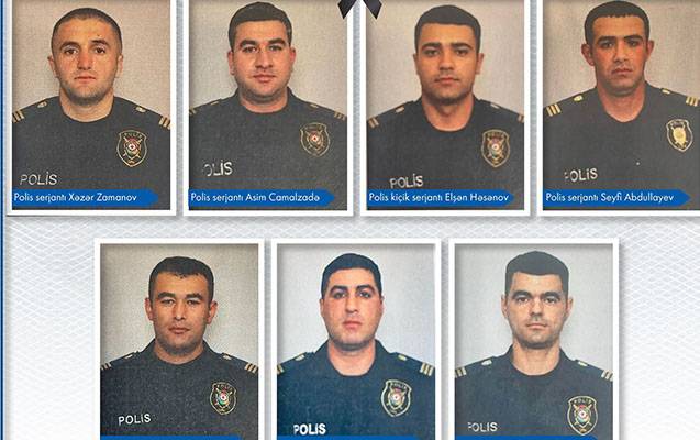 Həlak olan polislərimizin FOTOLARI