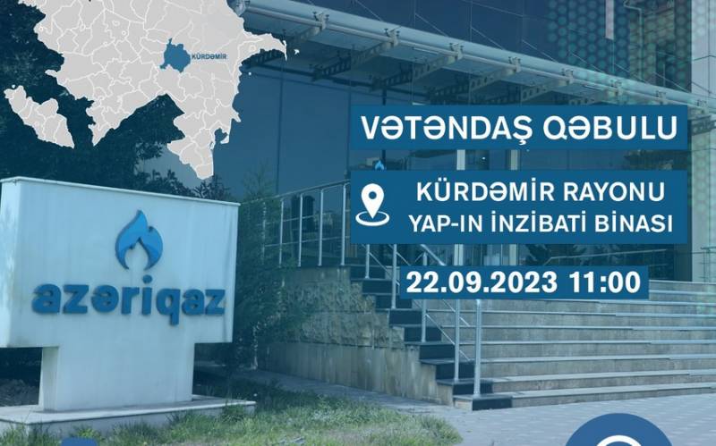 \"Azəriqaz\" rəhbərliyi Kürdəmirdə vətəndaş qəbulu keçirəcək