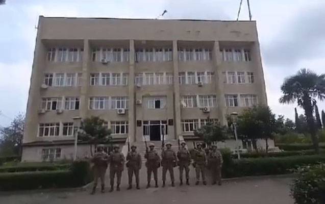 Ağdərənin mərkəzində Azərbaycan bayrağı qaldırıldı - VİDEO