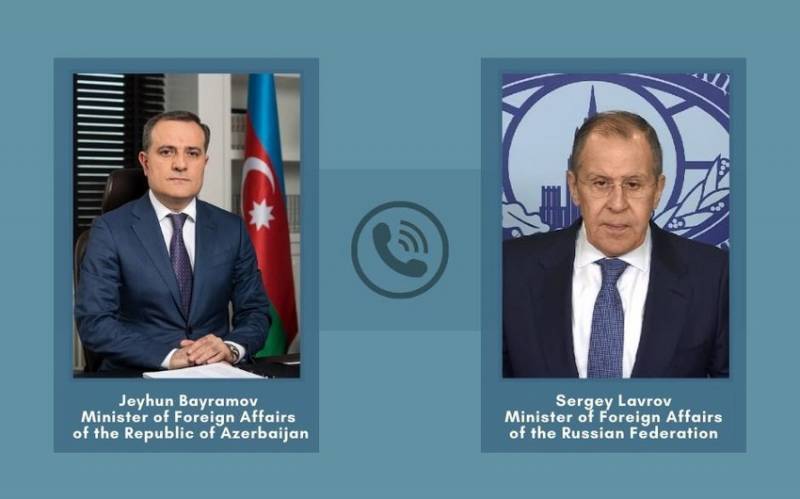 Ceyhun Bayramov Lavrovla Qarabağdan DANIŞDI