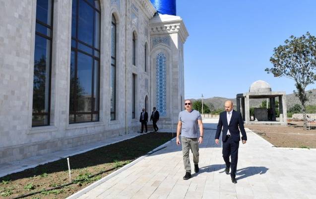 İlham Əliyev Alıbəyli kəndinin təməlini qoydu  - YENİLƏNDİ (FOTOLAR)