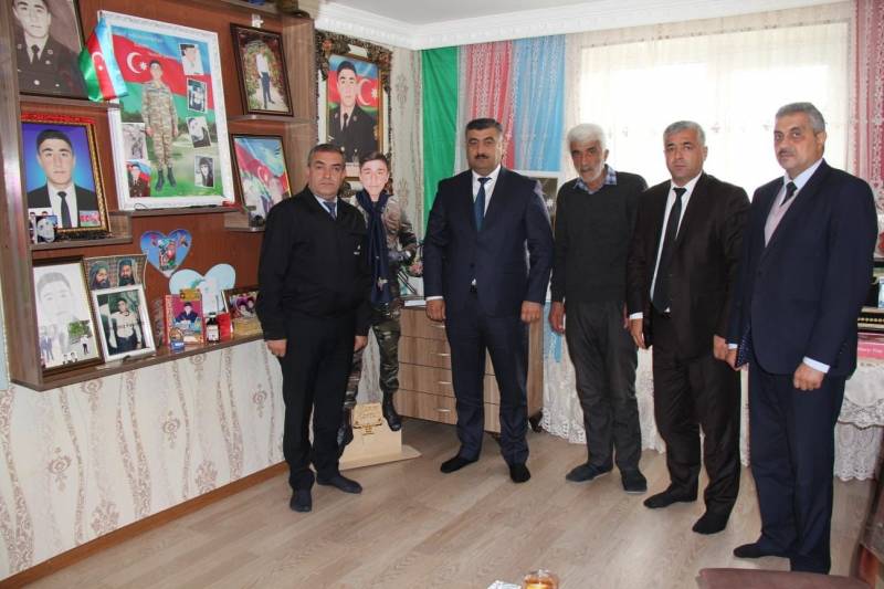 Şəhid ailələri ziyarət olundu - FOTOLAR