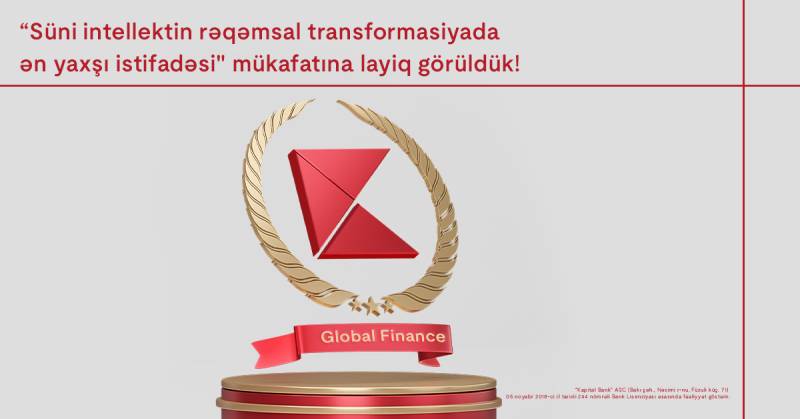 \"Kapital Bank\" mükafata layiq görüldü
