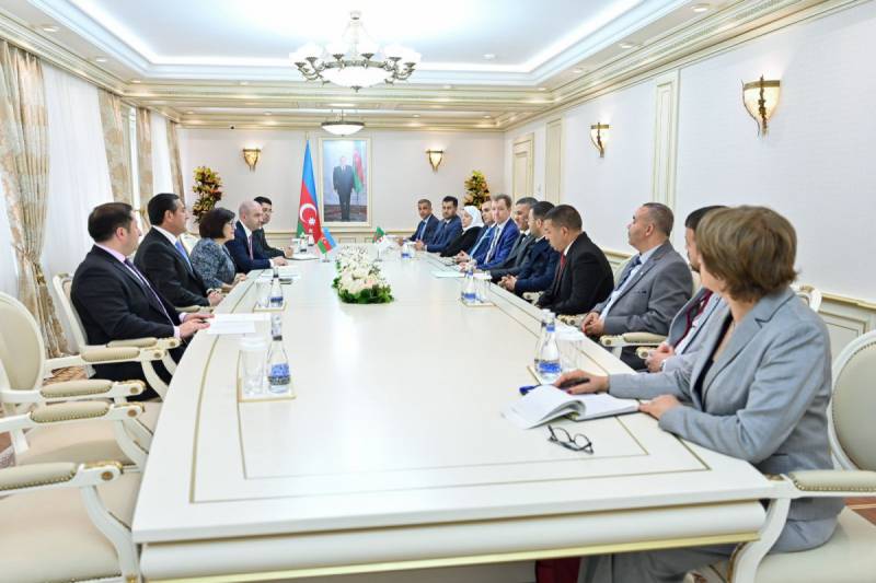 Əlcəzairli deputatlar Sahibə Qafarova ilə görüşdə