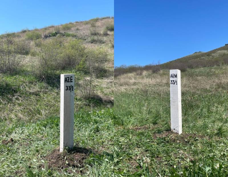 Ermənistan-Azərbaycan sərhədində 20 dirək QURAŞDIRILDI