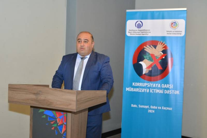 “Korrupsiya ilə mübarizəyə ictimai dəstək” layihəsi çərçivəsində yekun tədbir keçirildi – FOTOLAR