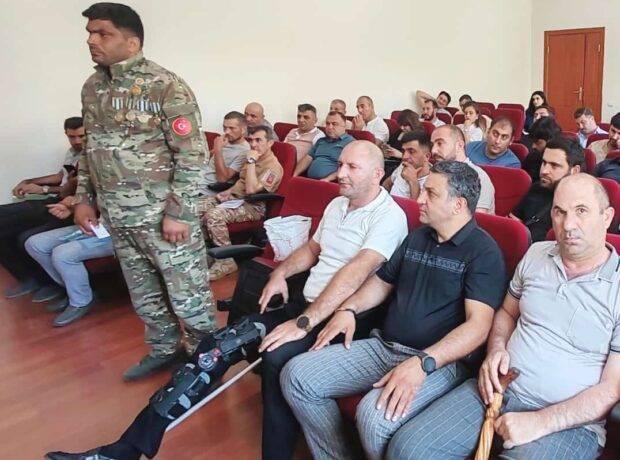 “Şəhid ailələri və müharibə veteranları ilə iş” adlı layihə davam edir - FOTOLAR