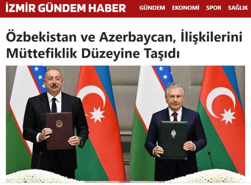 \"Azərbaycan və Özbəkistan münasibətləri müttəfiqlik səviyyəsinə yüksəlib\" - Türkiyə mediası + FOTOLAR