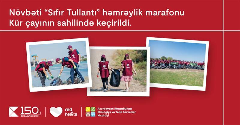 Növbəti “Sıfır Tullantı” həmrəylik marafonu Kür çayının sahilində keçirildi 