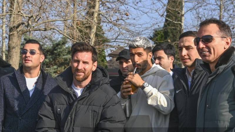 Messi Bakıda Qarabağ atlarını izlədi  - VİDEO/FOTO