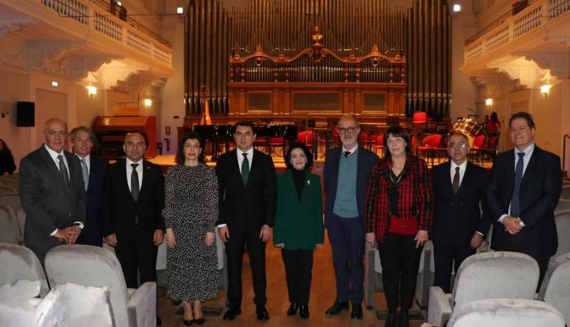 Nazir Santa Çeçiliya Konservatoriyasının rektoru ilə görüşdü - FOTO