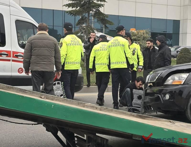 SON DƏQİQƏ! \"Cip\" aşdı - Heydər Əliyev prospektində köməkçi yol bağlandı