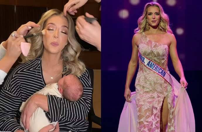 8-ci övladını dünyaya gətirib 15 gün sonra gözəllik yarışmasına qatıldı