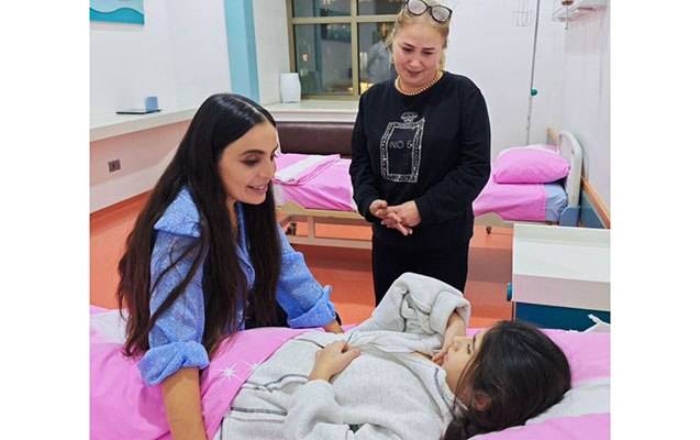 Leyla Əliyeva Uşaq Onkologiya Klinikasında olub - FOTO