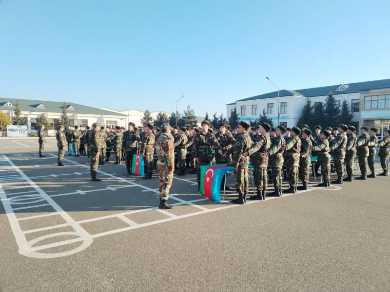 Mülki müdafiə qoşunlarında andiçmə mərasimi keçirildi - FOTO