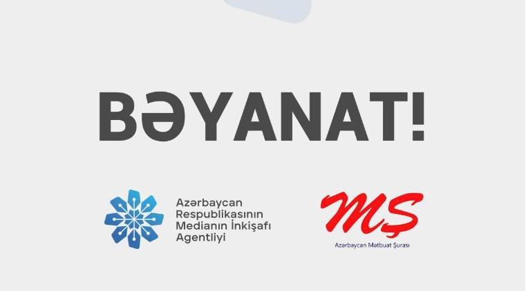 MEDİA və Mətbuat Şurası birgə bəyanat yaydı