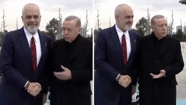 Ərdoğan Albaniyanın baş nazirinin palto geyinməməsinə təəccübləndi: “Soyuq deyilmi?”