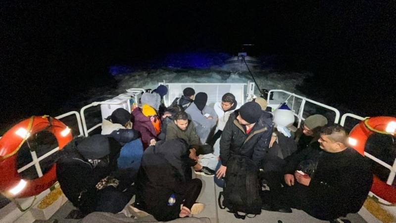 Muğlada 17 qanunsuz miqrant xilas edildi