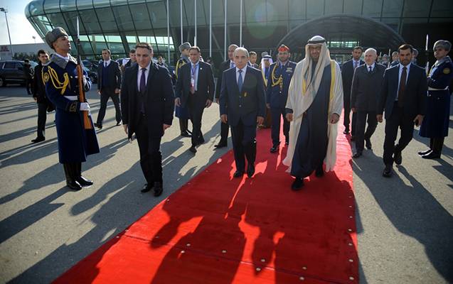 BƏƏ Prezidentinin səfəri başa çatdı - FOTO