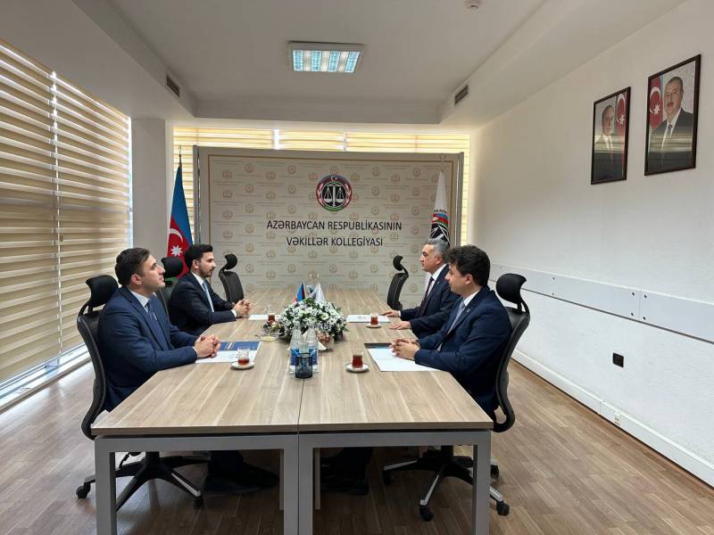Vəkillər Kollegiyasının sədri üçüncü “Yüksəliş” müsabiqəsinin qalibi ilə görüş keçirib - FOTO