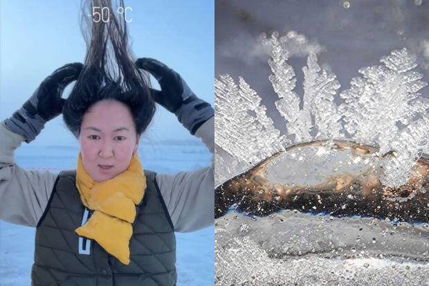 Planetin ən soyuq yaşayış məntəqəsindən maraqlı kadrlar - FOTOlar