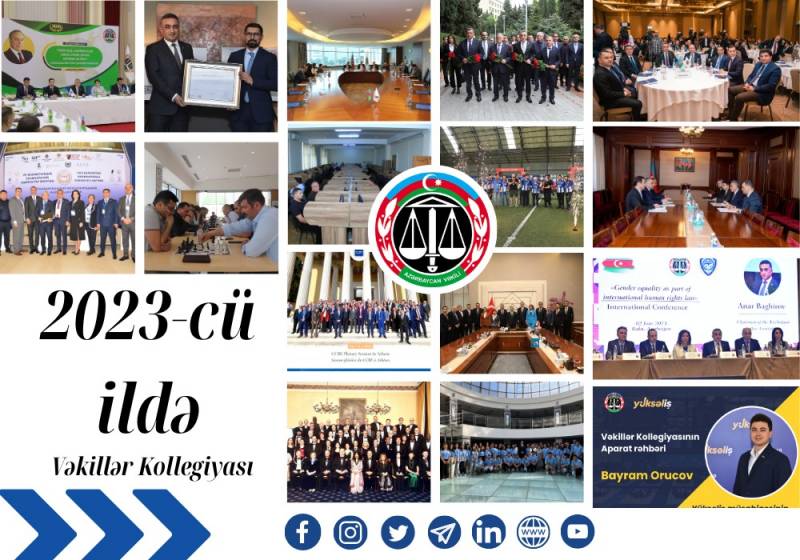 Vəkillər Kollegiyasının 2023-cü il üzrə fəaliyyəti barədə HESABAT