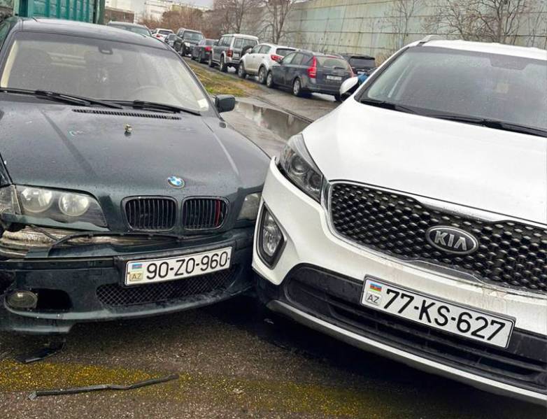 Dəmir yolu stansiyasında zəncirvari qəza - FOTO