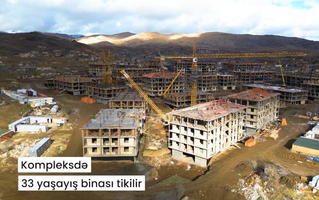 Cəbrayılda 33 yaşayış binası inşa edilir  - VİDEO
