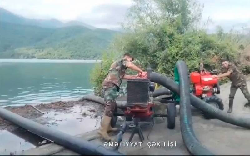 Nohur göldə suyun səviyyəsi artdı - Ərazilər təhlükə altında