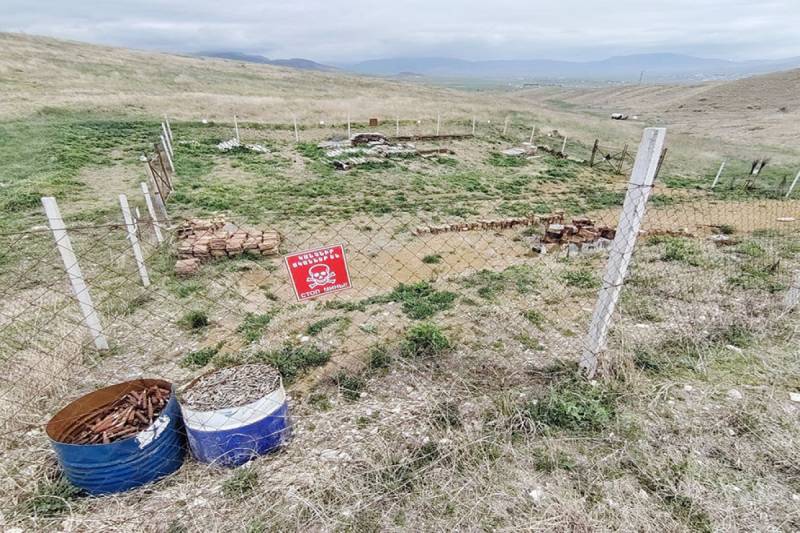 Xocalıda xeyli sayda döyüş sursatı aşkar edildi - FOTO